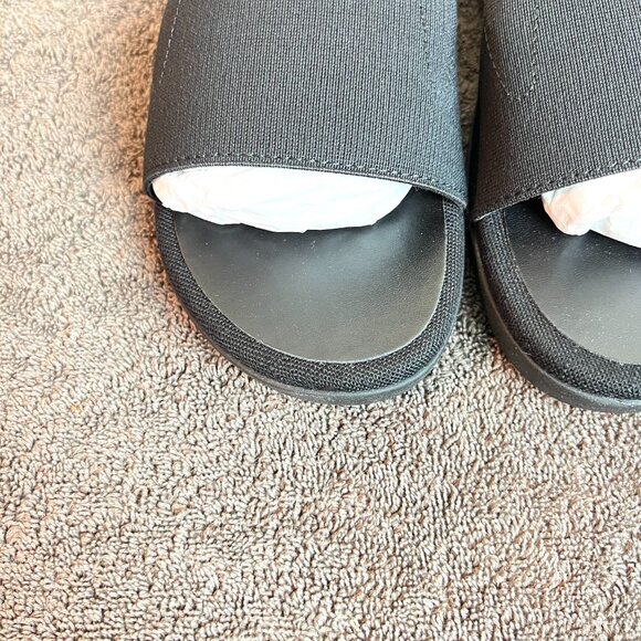 Spenco Womens Black Wide Band Sunset Comfort Flats Sandals Shoes Size 8 - Picture 3 of 11